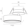 Светильник встраиваемый LIGHTSTAR ALTA PRO A5637RS