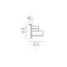 Заглушка боковая встраиваемая LIGHTSTAR QUATTRO 503167-R